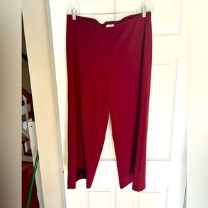 Loft Red Pull-on Work Pants sz L
